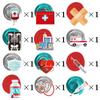 12-Piece Medical Day Graduate Party Decoration Spiral Pendant Graduation Party Swirl Pendant