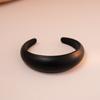 DIEZI Fashion Vintage Black Cuff Bangles Hip Hop Geometric Irregular Acrylic Resin Wide Bangles Bracelet Women Men Jewelry