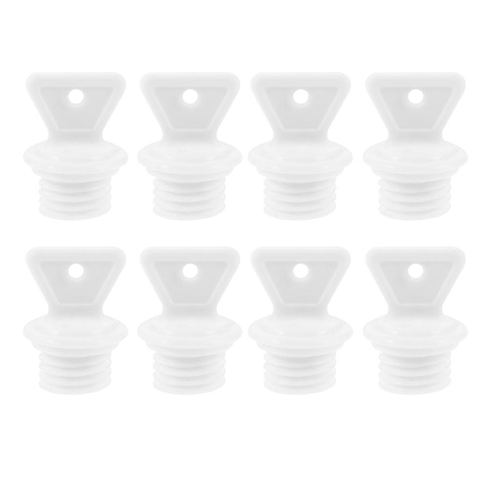 

8 Pack Hot Water Bottle Stopper White Plastic Secure Fit for Construction Plumbing and Industrial Applications China Mainland