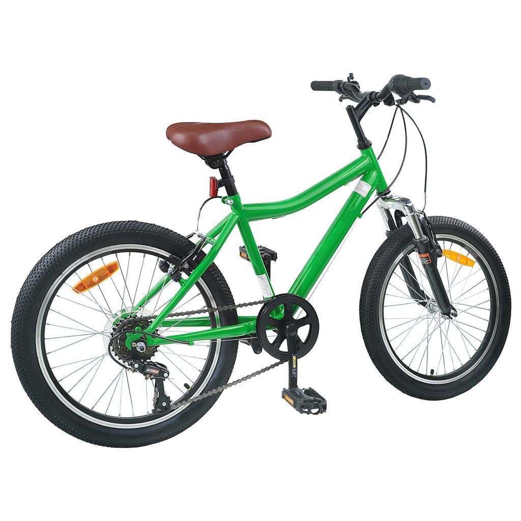 Kids Bike 24 Inches 6 Speed for Ages 8 12 Green