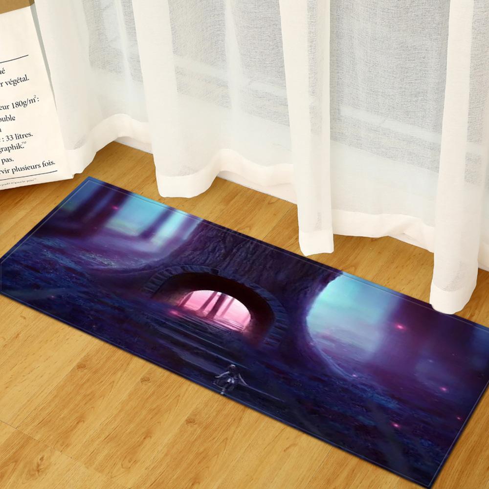 Warm Heart Tree Hole Entrance Door Door Mat Kitchen Bathroom Non-Slip Floor Mat Living Room Bedroom Absorbent Carpet