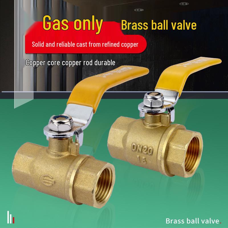 

All-Copper Thickened Ball Valve for Gas, Main Switch, 1/2 , 3/4 , 1 Pipeline Fittings Gas Valve 1/2 inch