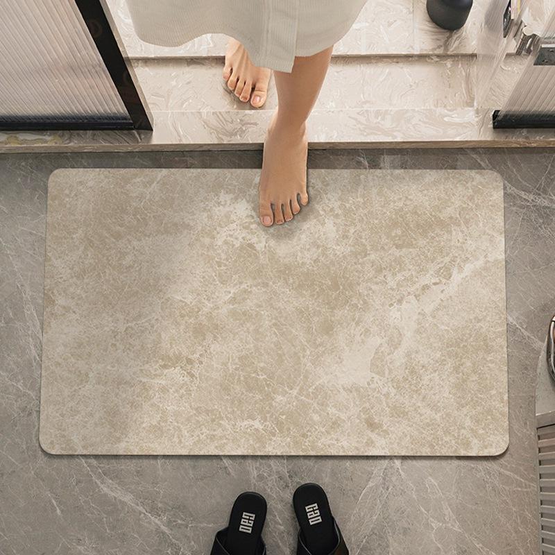 

Простой диатомовый грязевой утолщенный впитывающий коврик, коврик для двери в ванную комнату, быстросохнущий высококачественный коврик для ванной комнаты, нескользящий 60 * 90CM
