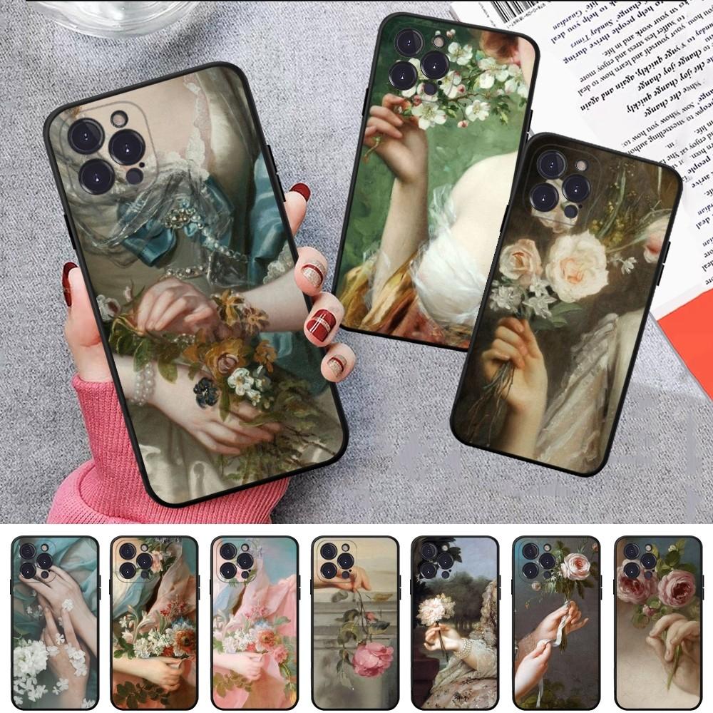 Renaissance Art Phone Case For IPhone 16 15 14 13 12 Mini 11 Pro XS Max X XR SE 6 7 8 Plus Soft Silicone Cover