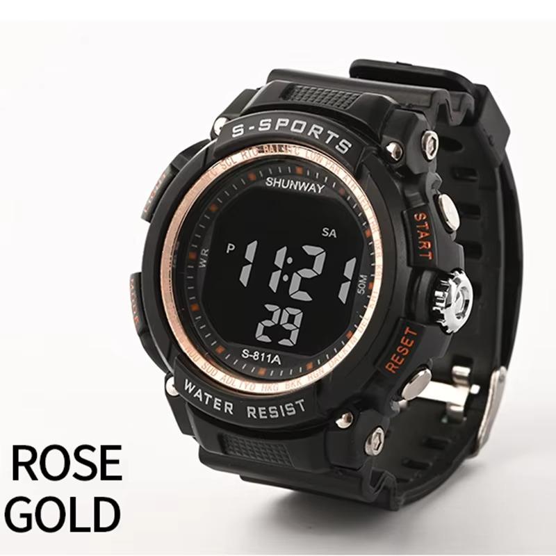 UTHAI CE34 sports digital men's watch electronic clock watch 50 meter waterproof watchs night light stopwatch clock gift