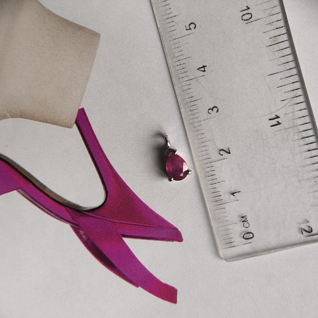 Серебряная подвеска с рубином 0.95ct (2194842)