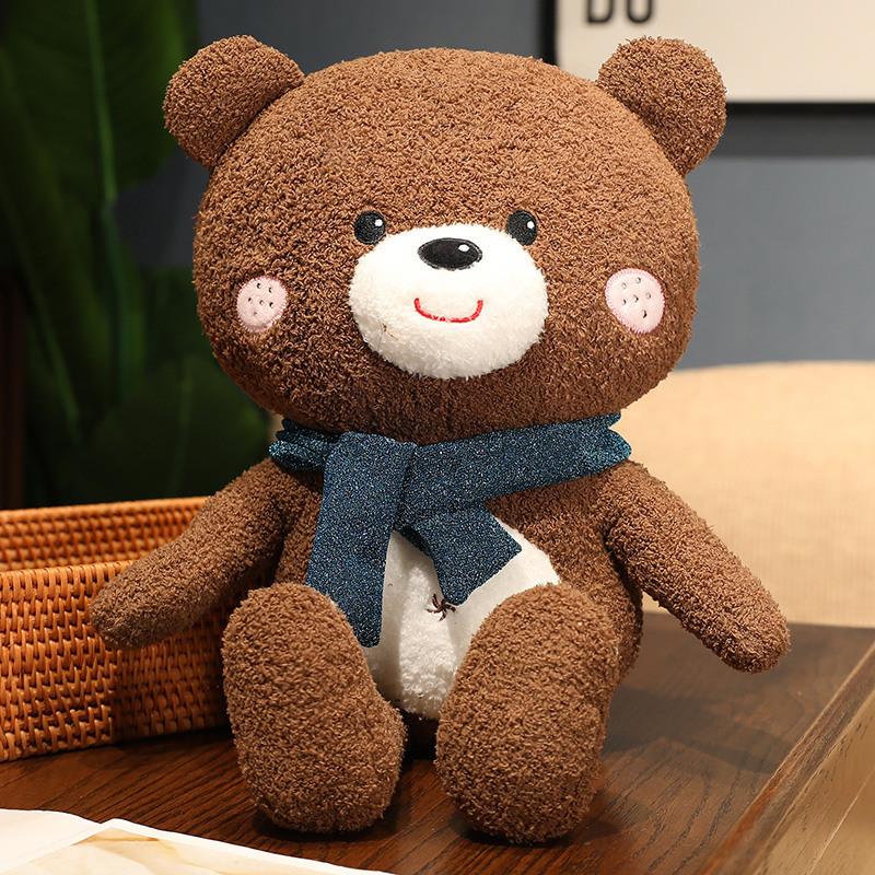 Cute Cute Scarf Bear Doll Plush Toy Teddy Bear Hug Bear Doll Children Soothing Doll
