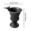 Flower Pot Vase Figurine with Drainage Hole Gift Statue Decorative Plant Container Planter