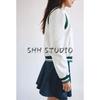 Spring New Women's Clothing Sweet Style Casual Easiest for Match Cotton Stitching Decoration Denim Mini Skirt 5252090