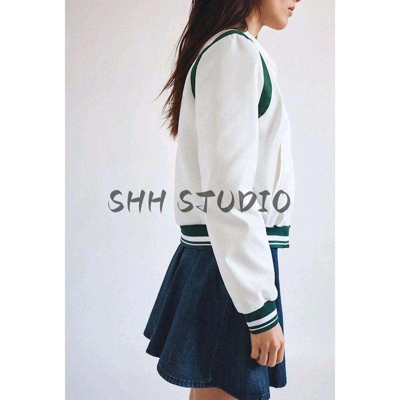 Spring New Women's Clothing Sweet Style Casual Easiest for Match Cotton Stitching Decoration Denim Mini Skirt 5252090