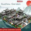 Chic Micro Suzhou Garden Three In One Ancient Style Architecture with High Difficulty Assembly Block Toys Puzzle Birthday Gift