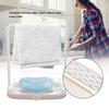 Kitchen Detachable Bar Towel Drying Rack Storage   Rack for Dishcloth Sponge Soa(Beige)