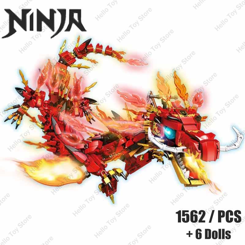 New Ninja Legendary Lloyd Golden Ultra Dragon Building Blocks Classic Anime Figure Kai Jay Zane Model Bricks Toys Set Kids Gifts