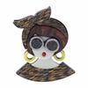 New Fashion Creative Fairy Girl Holding Rabbit Acrylic Brooches For Women Cartoon Cute Badge Brooch Pins Party Jewelry Gift
