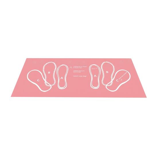Tapis de Squat avec Guides de Position des Pieds Entraînement à Domicile Mat de Squat 31,5 x 13,78 Pouces Tapis d'Exercice Multifonctionnel pour Squats Fentes Abdominaux