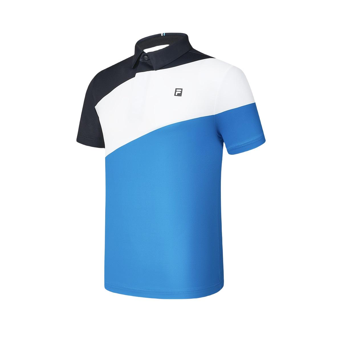 

New FILA Polo Shirts Men s Lake Blue A11M425103FLB 175/96A/L