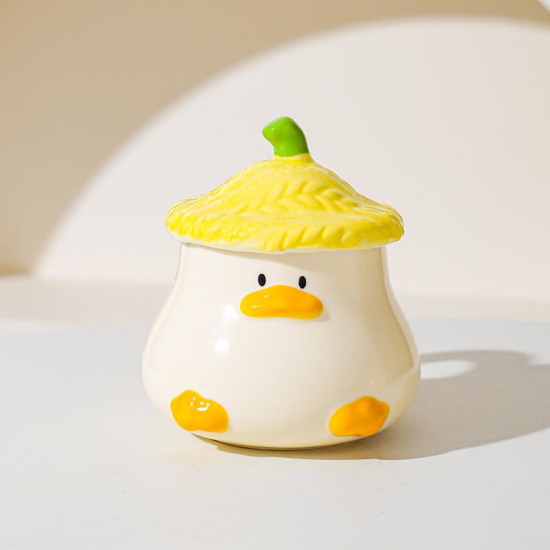 

Креативная милая керамическая кружка с уткой, сувенир, милая питомец, личность, мультяшная кофейная чашка, высокая чашка 401-500ml