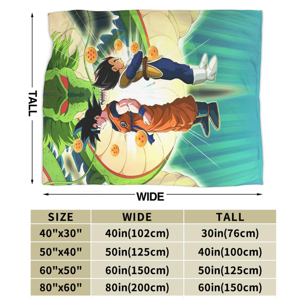 Anime D-Dragons B-Balls Blanket Quality Warm Soft Throw Blanket Winter Airplane Travel Home Decor Pattern Bedspread
