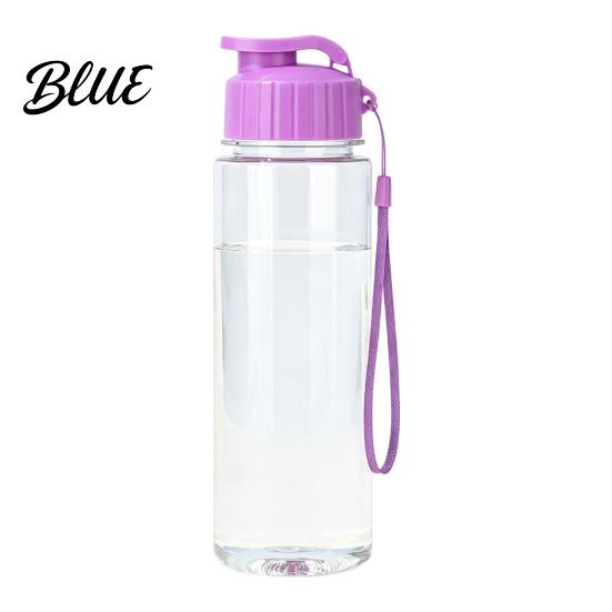 Leak-proof Water Bottle Sports Bottle with Flip Lid And Lanyard Portable PET Office Daily Jug Cup Lightweight Fitness Jug for Gym School Students