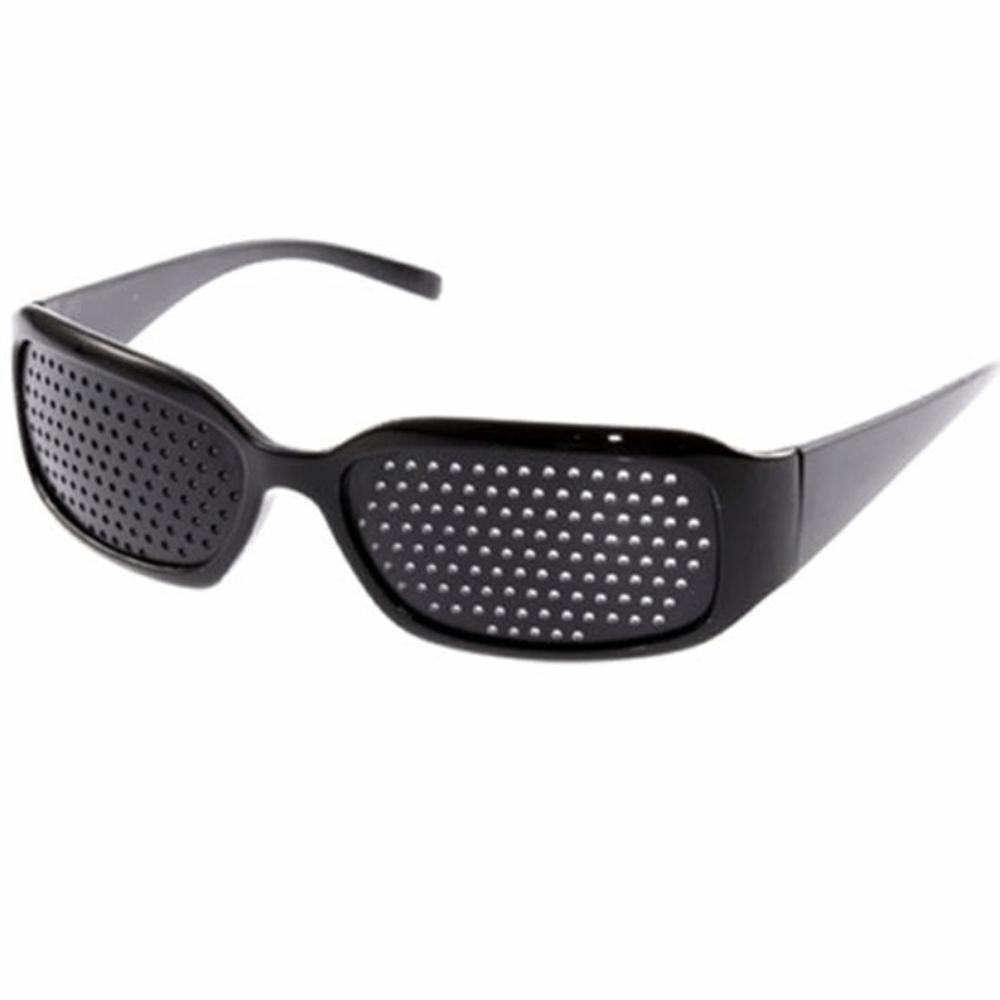 Plastic Pin Hole Sunglasses Black Eye Exercise Eyesight Improve Pinhole Glasses Vision Care