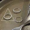 Retro S plain ring, non-fading light luxury index finger ring, open ring.