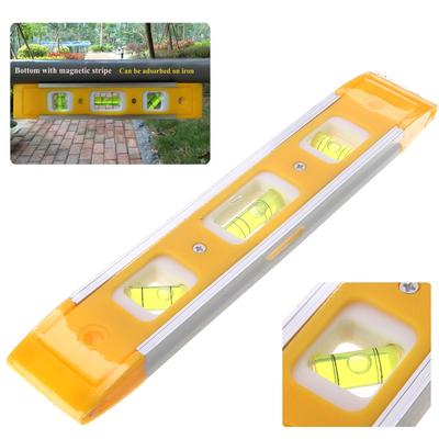 Plastic Lightweight Bubble Spirit Level Vial Triple Measure Ruler Tool Kit New