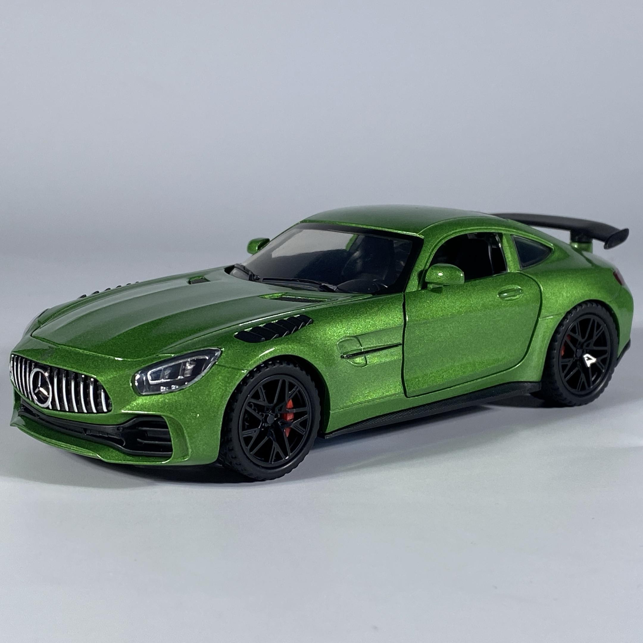 

1:32 Benz AMG GT Super Sports Car Alloy Metal Diecast Model Car Sound And Light Pull Back Classic High Simulation Ornament Gifts зелёный