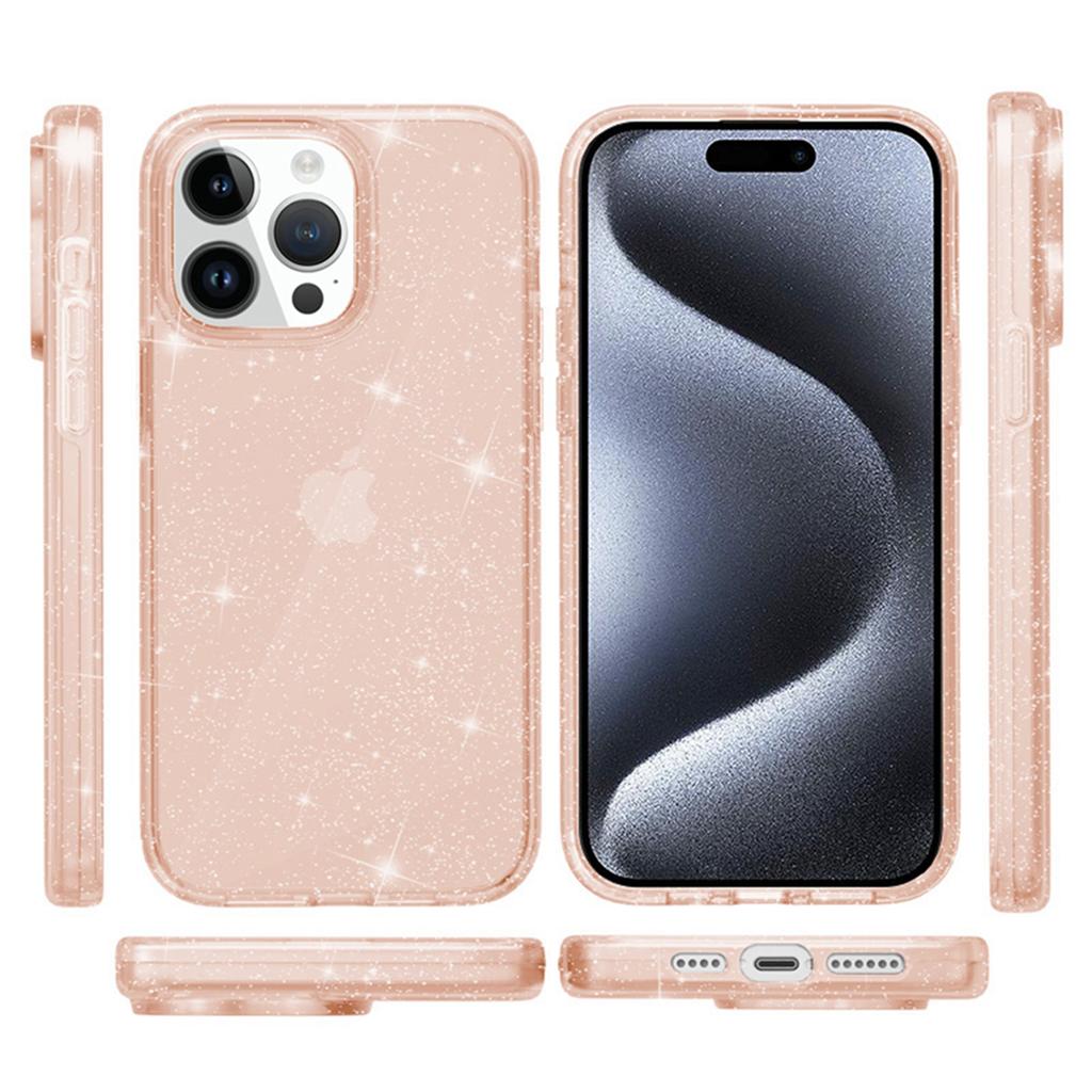 AMORUS For iPhone 15 Pro Case Soft TPU Hard PC Back Shockproof Phone Cover