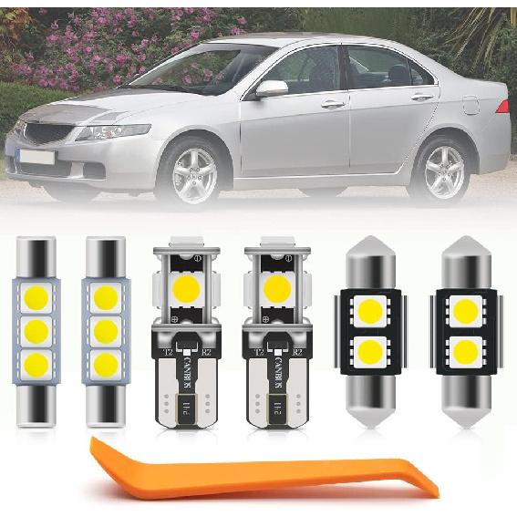 14pcs Accord Interior LED Lights Bulb Kit for Hon'da Accord 2008 2009 2010 2011 2012 Map Dome Trunk Lights Super Bright 6000K White LED Interior