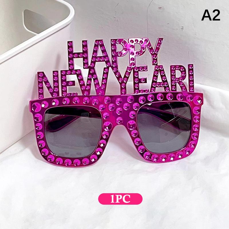 Funky Glasses For Christmas 2026 And  Year'S Gifts Happy  Year Decorative Glasses Party Props  Year Party Supplies