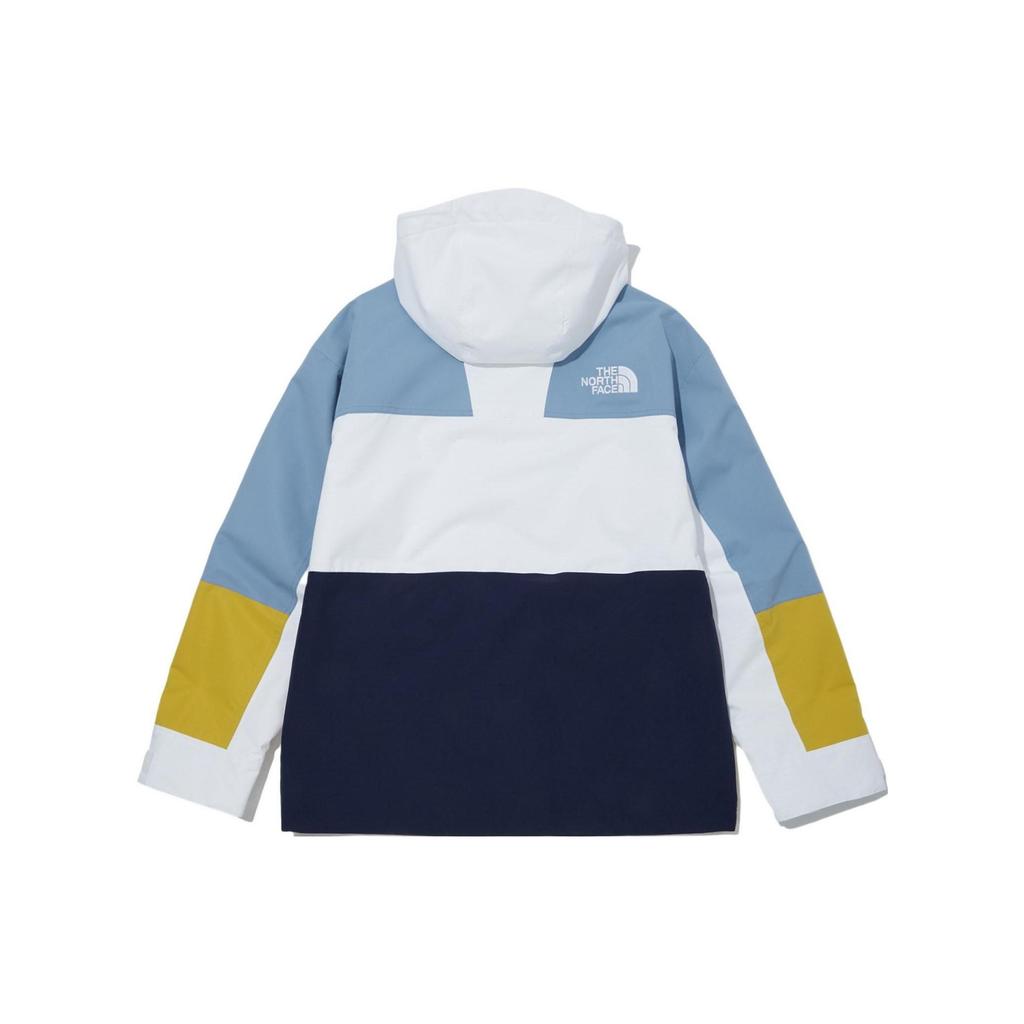 The North Face Hi Mountain Jacket Logo Drawstring Hooded Zipper Jacket Color Block Unisex Jacket NJ2HN09C