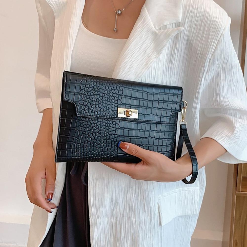 Fashion Women Stone Pattern Handbag And Purse PU Leather Wedding Party Evening Bag Lady Wristlet Clutch Bag Female Envelope Bag