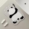 Cartoon Cute Panda Household Toilet Door Mat Special-shaped Water-absorbing Easy-drying Foot Mat Bathroom Diatom Mud Floor Mat