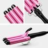 Triple Barrel Hair Waver - Reversible Big & Small Wave Styles, EU Plug Wave Pattern Electric Hair Curler Salon Accessories Tools