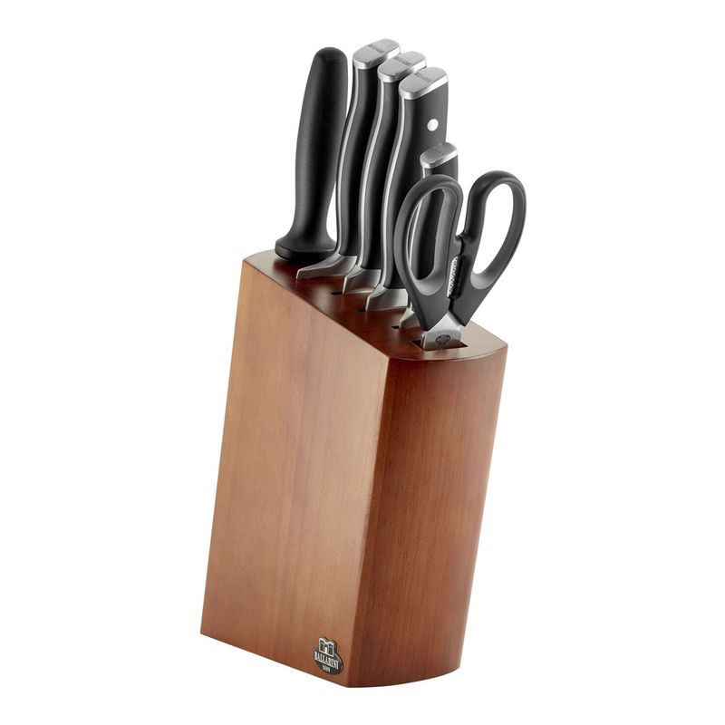 Ballarini SAVUTO Rubber Wood Knife Block 7P