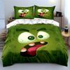 "Funny Green Cartoon Decoration Set" Soft Comfortable Duvet Cover Bedding Set Included 1*Duvet Cover & 2*Pillowcases Gift