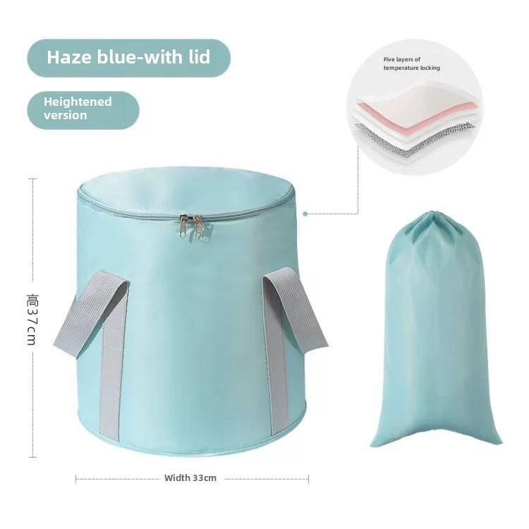 Cadă de călătorie pliabilă pentru picioare: Design portabil, izolat, extra-adânc pentru acoperirea gambelor; Soluție multifuncțională pentru baie de picioare acasă.