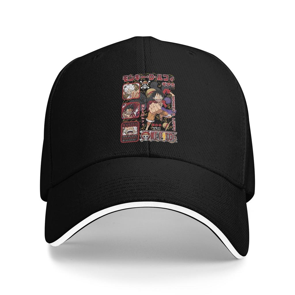 One Piece Flag Jolly Roger  Baseball Caps Vintage  Sandwich Hats Unisex Style Adjustable Caps Hat Sport