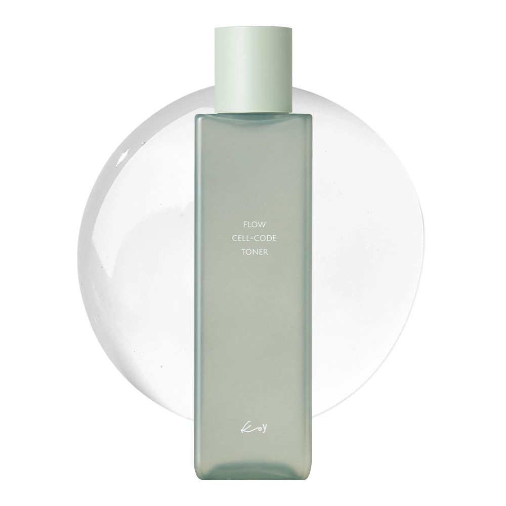 KOY Flow Cell Code Toner 200ml Conditions Skin with the Vitality of Plants and Oxygenated Formulated with and A Water Essence – Water. AHA, BHA, PHA.