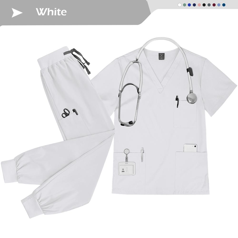 Nurse Uniform Set Doctor Nurses Dental Hospital Uniforms Joggers Pants Sets Beauty Spa Nursing Articles Scrub Workwear