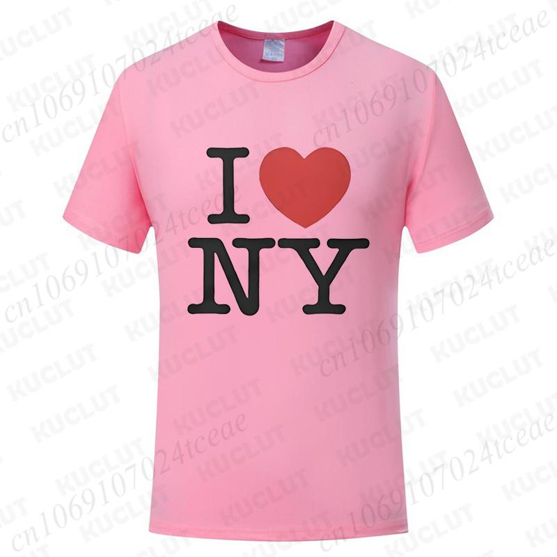 

Футболки унисекс для женщин I Love NY Футболка с надписями I Love New York Напечатанные наряды Футболка в уличном стиле XL