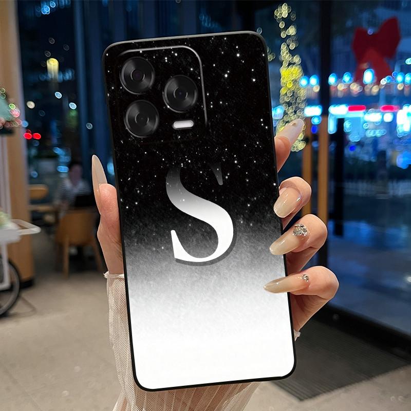 Weiche Silikon-Schwarze Handyhülle für ZTE Blade V70 Vita/Nubia V70 Design-Hülle Kratzfest Schöne Trendige Buchstabenmuster Schale
