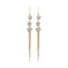 Korea Dongdaemun Butterfly Diamond Earrings Super Flash Long Tassel Xianqi Mori Internet Celebrity Explosion Earrings