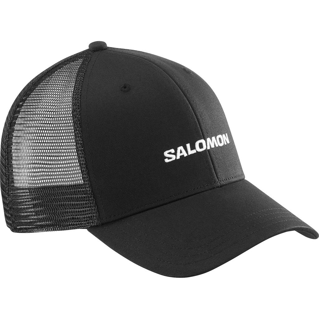 SALOMON TRUCKER Curved Cap for Trekking and Mountaineering (SALOMON) Men's (LC2428900) (Black/FF)