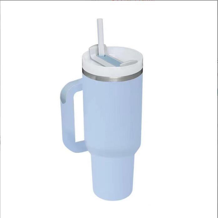 40oz Second Gen Insulated Stainless Steel Car Cup with Straw - Large Capacity Cold Preservation