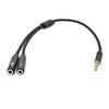 Audio Cable Headphone Jack 3.5mm Male Cable Converter 1 Male to 2 Female Y Splitter Cable AUX Cable