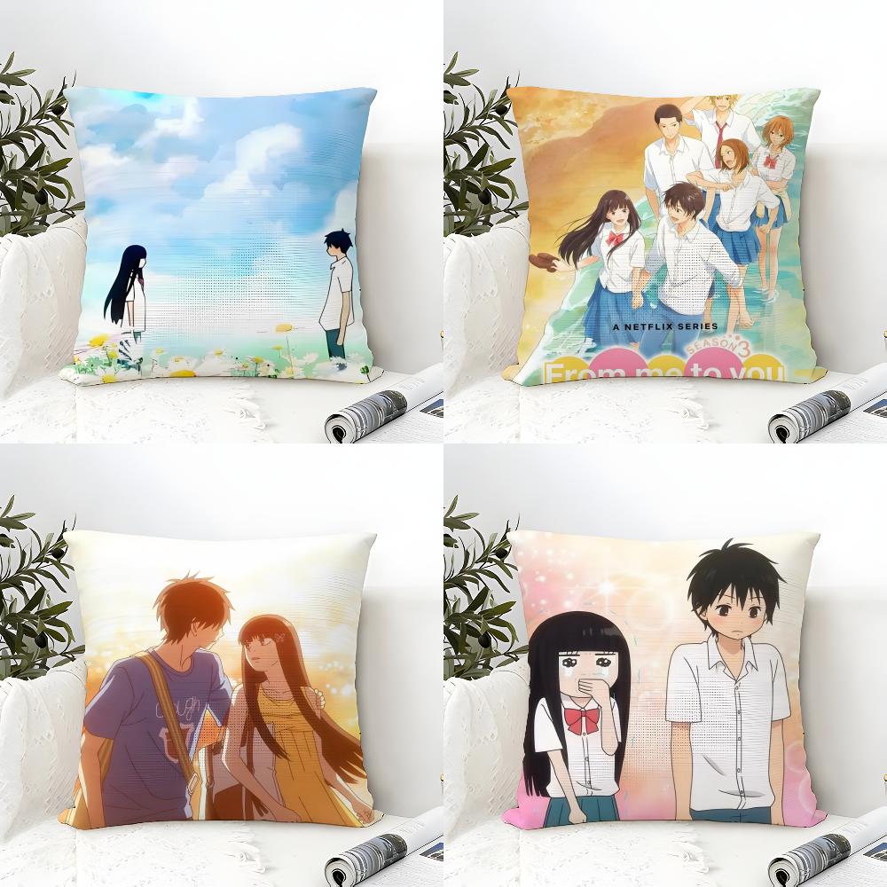 Classic Comics K-Kimi Ni TodokeS Pillow Case Linen Pillow Case Sofa Home Decor Cushion Cover Cushion Cove