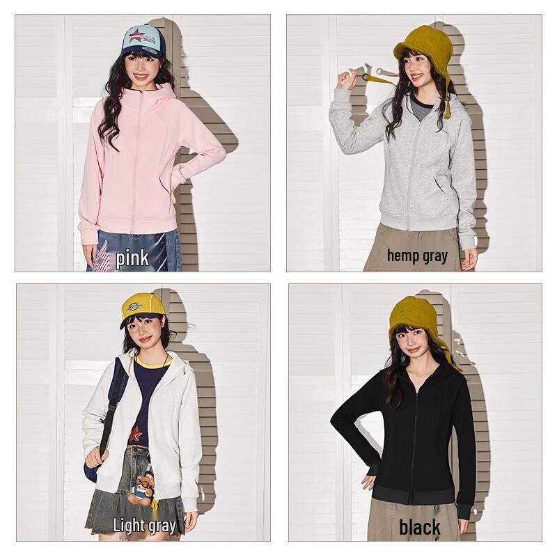TonLion Women's Slim-Fit Logo Zip-Up Hoodie