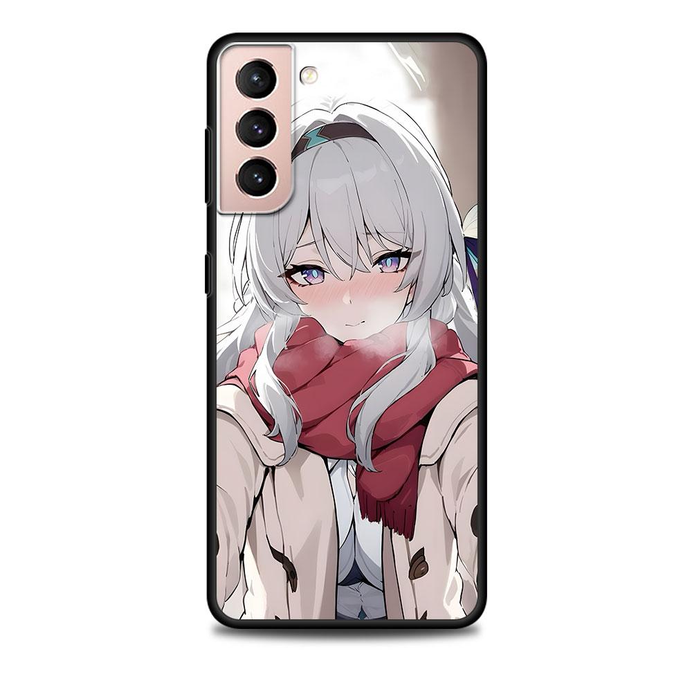 Pouzdro Firefly Honkai Star Rail pro Samsung Galaxy S23 S21 S22 S20 FE S9 S10 S24 Ultra S10e S9 Plus Měkký černý TPU kryt na telefon