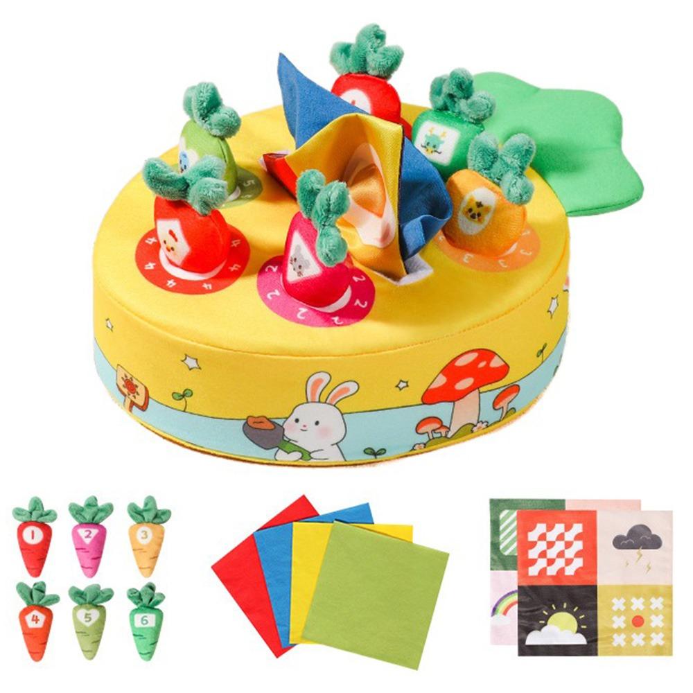Tear-resistant Radishes Montessori Toy Pulling Carrots Stuffed Toys  Parent-child Game